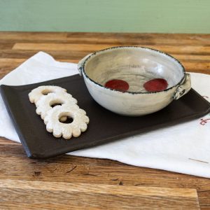 Pladenj srednji temno rjav