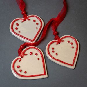 heart-shaped hanging decoration